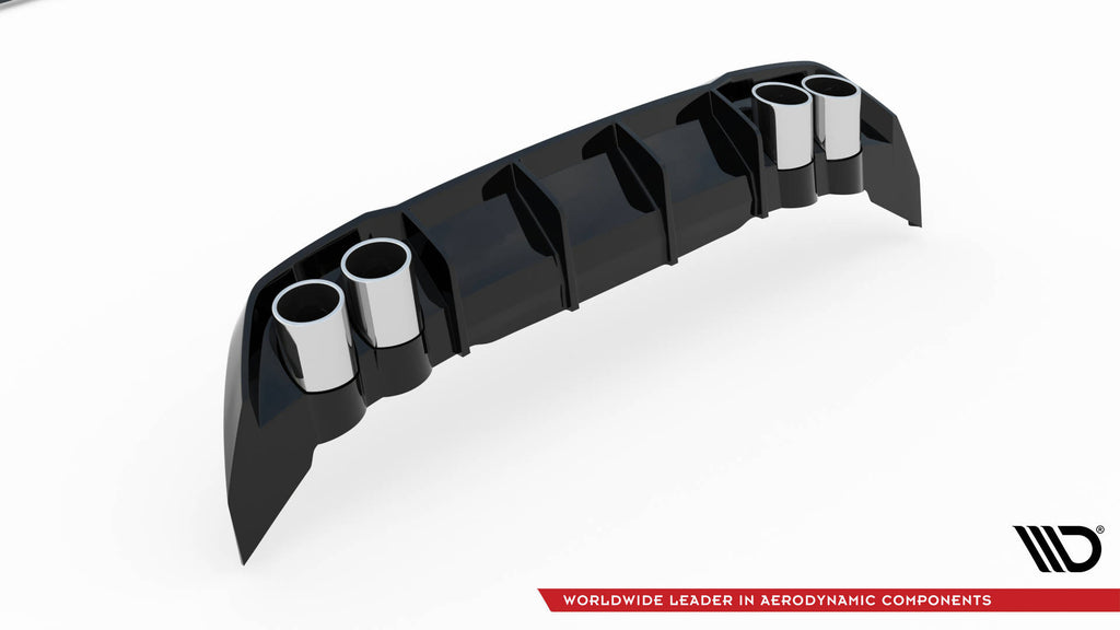 Diffusore posteriore con imitazione terminali di scarico Maxton Seat Leon FR Hatchback Mk4