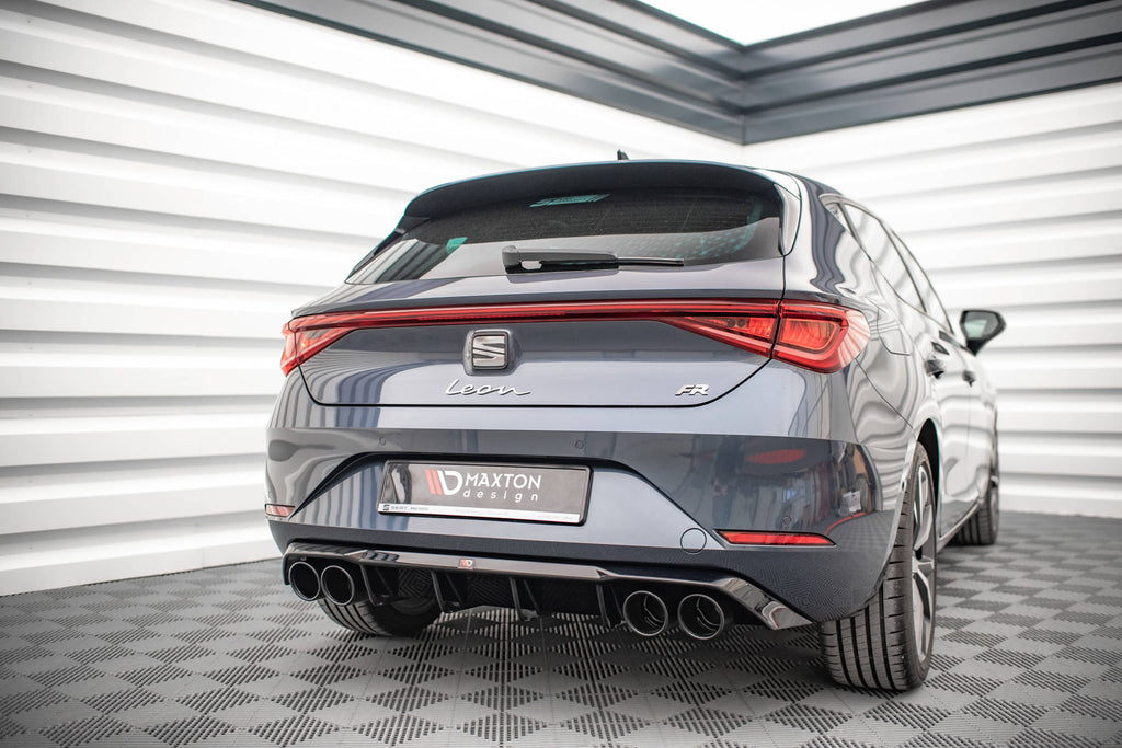 Diffusore posteriore con imitazione terminali di scarico Maxton Seat Leon FR Hatchback Mk4