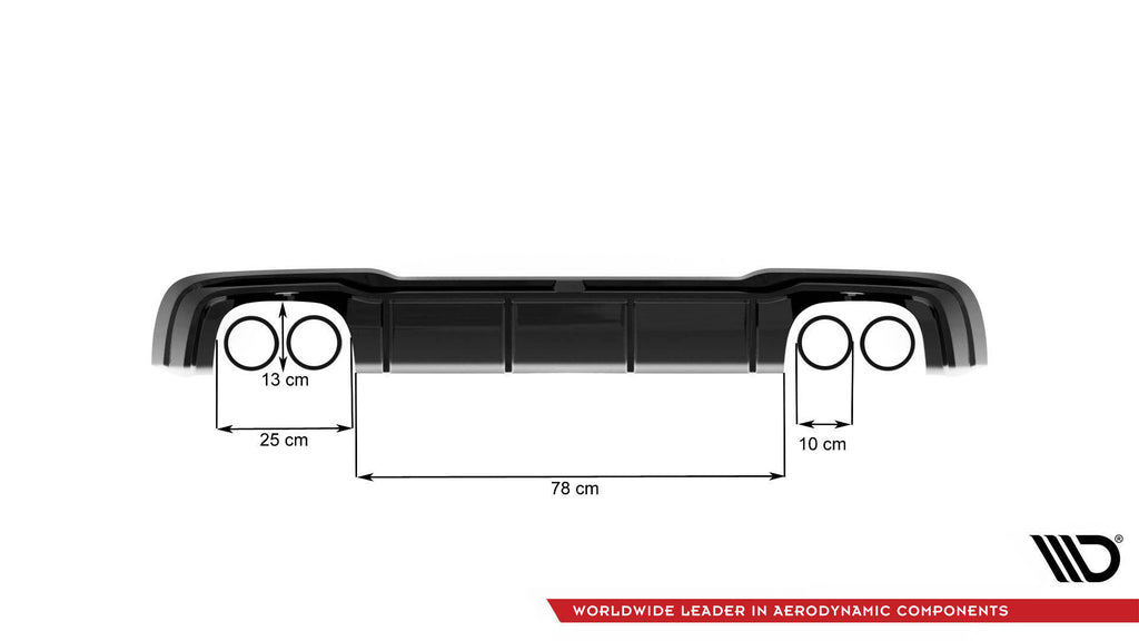 Diffusore Posteriore con Scarico Milltek Audi RS3 Sportback 8V Facelift