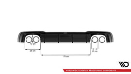 Diffusore Posteriore con Scarico Milltek Audi RS3 Sportback 8V Facelift