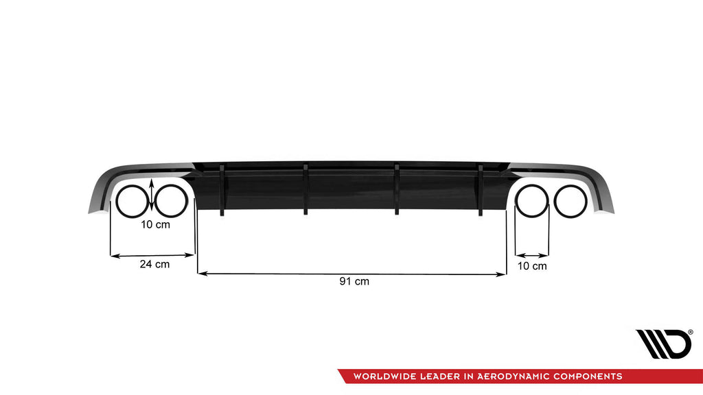 Diffusore Posteriore V.1 Audi S6 C7 Facelift Maxton Design