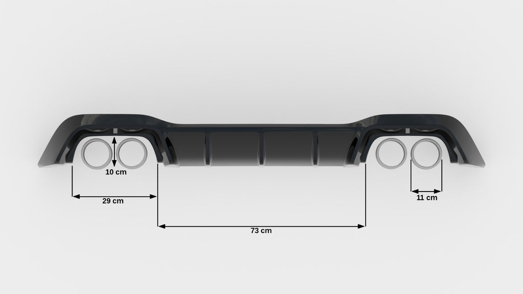 Sottoparaurti Posteriore V.1 Volkswagen Golf R Mk8 Facelift Hatchback