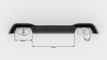 Carica l'immagine nel visualizzatore di Gallery, Sottoparaurti posteriore V.2 per Volkswagen Golf R Mk8 Facelift Hatchback