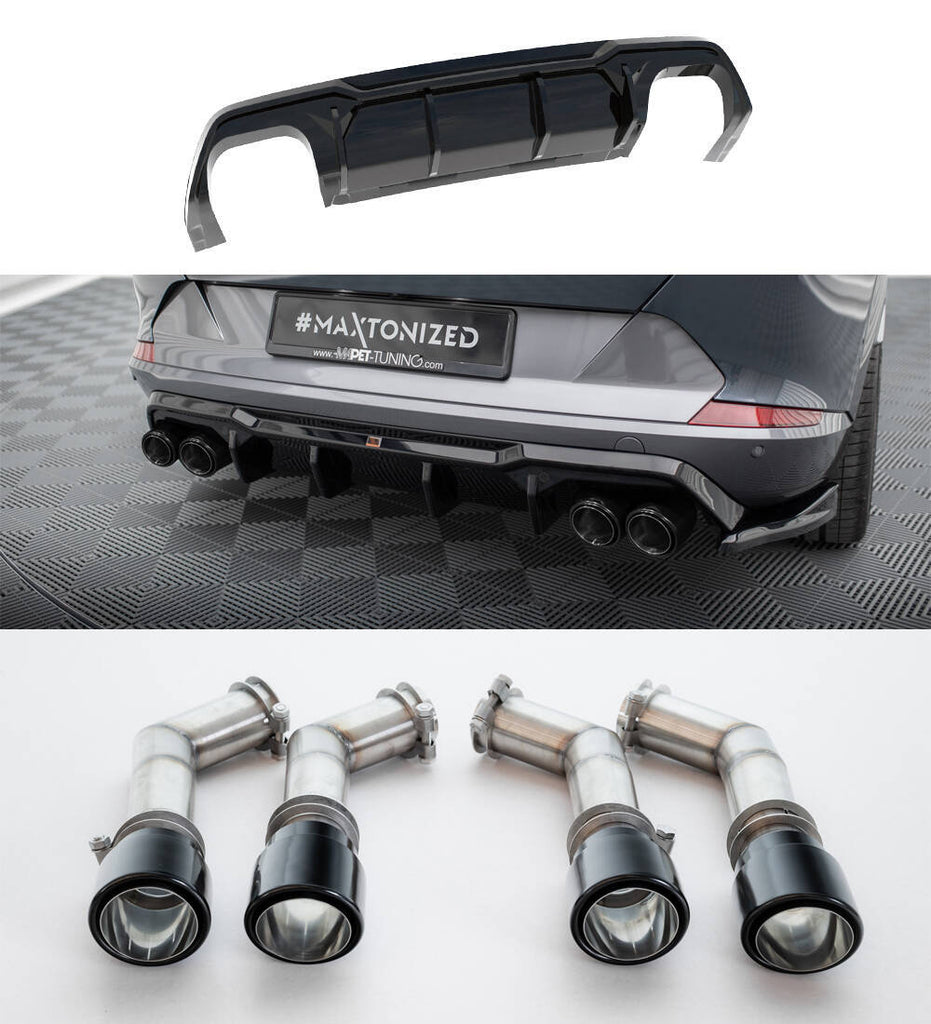 Diffusore Posteriore V.3 con Terminali di Scarico Cupra Formentor VZ Mk1 Maxton Design