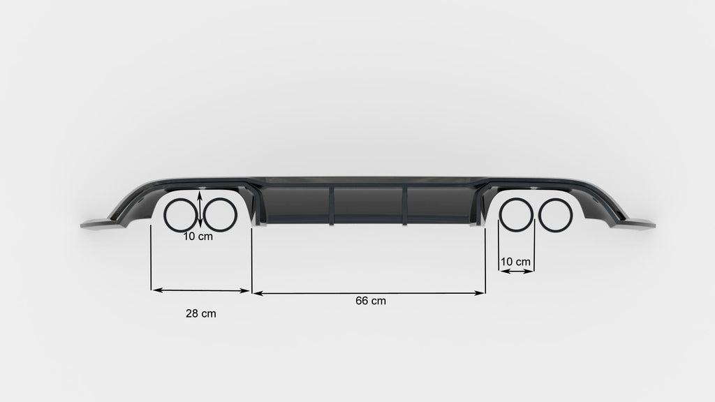 Diffusore Posteriore V.3 Volkswagen Golf R Mk7 Facelift Maxton Design