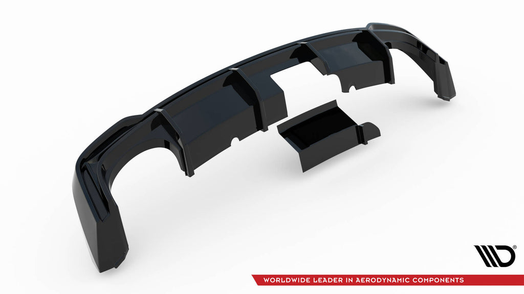 Diffusore Posteriore (versione con gancio traino) compatibile con Audi RS7 C8 (2018-2023)