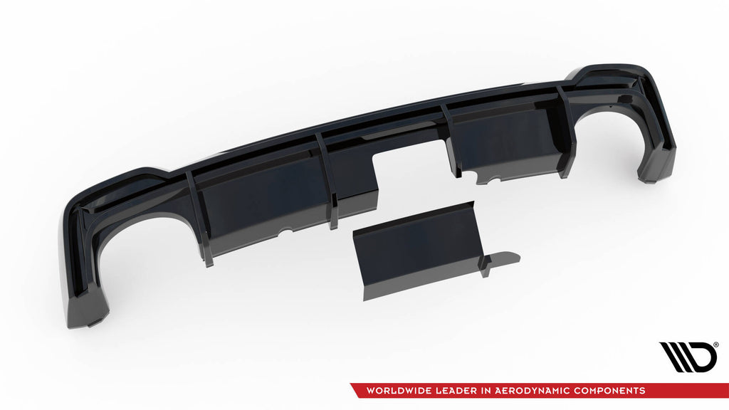 Diffusore Posteriore (versione con gancio traino) compatibile con Audi RS7 C8 (2018-2023)
