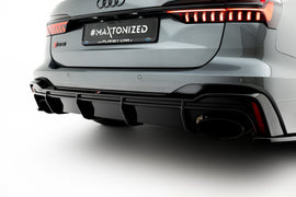 Diffusore Posteriore (versione con gancio traino) compatibile con Audi RS7 C8 (2018-2023)