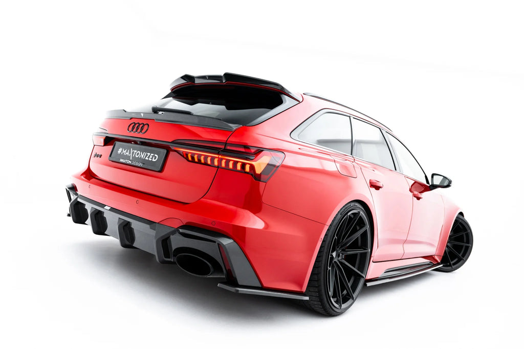 Set di Splitter compatibili con Audi RS6 C8 in Fibra di Carbonio (2019-2023)
