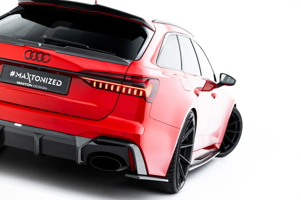 Set di Splitter compatibili con Audi RS6 C8 in Fibra di Carbonio (2019-2023)