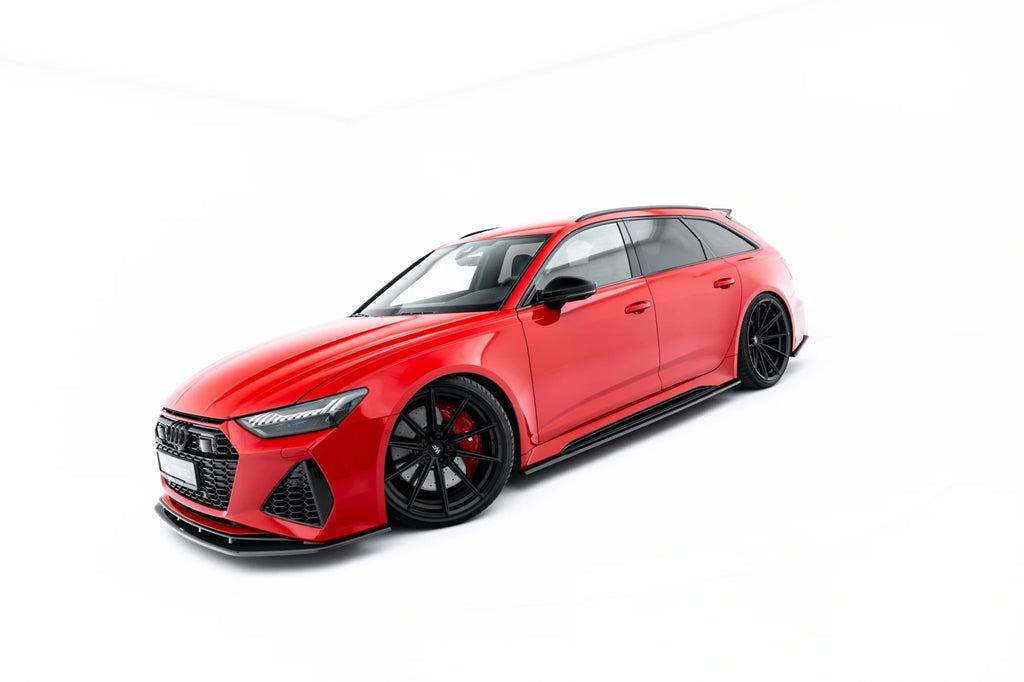Set di Splitter compatibili con Audi RS6 C8 in Fibra di Carbonio (2019-2023)