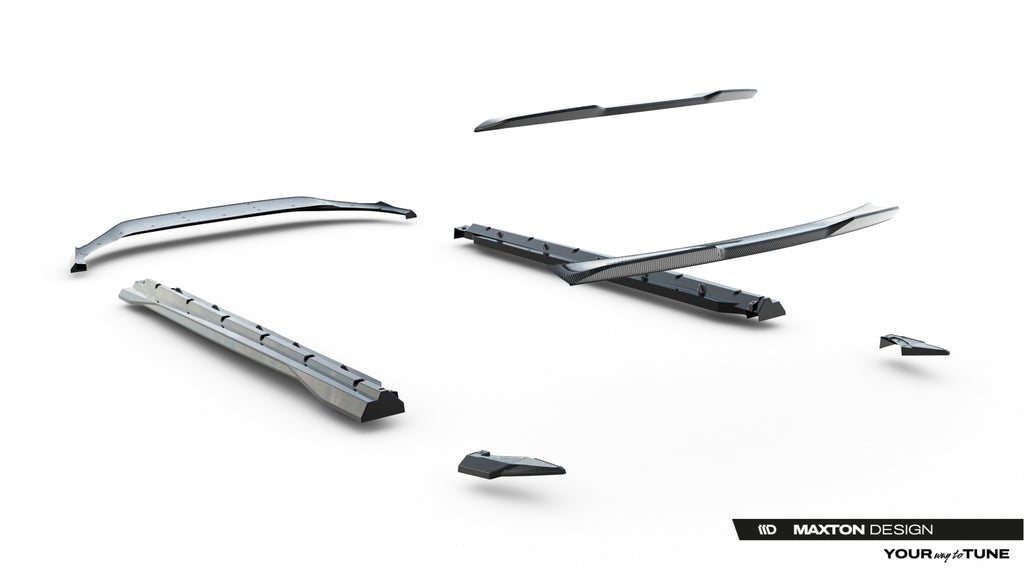 Kit Completo Splitter in Carbonio compatibile con Audi Q8 S-Line Mk1 Facelift (2023-)
