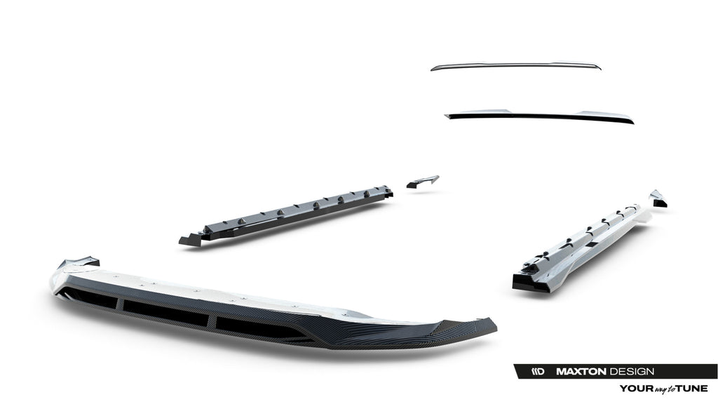 Kit Completo Splitter in Carbonio compatibile con Audi Q8 S-Line Mk1 Facelift (2023-)