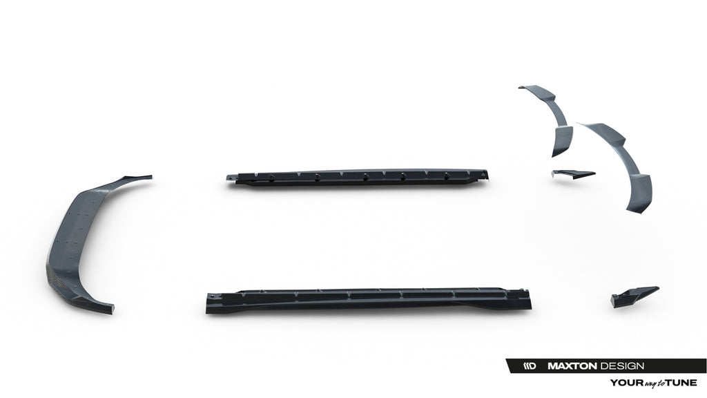 Kit Completo Splitter in Carbonio compatibile con Audi Q8 S-Line Mk1 Facelift (2023-)