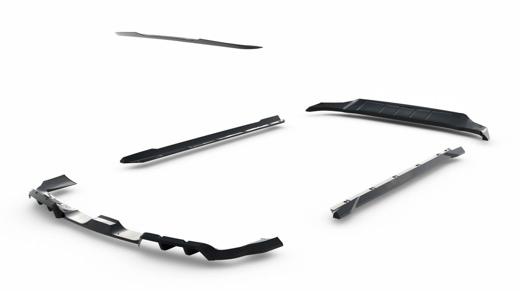 Kit Completo Splitter Porsche Cayenne Coupé GTS / Turbo Sport Pack 9Y0 Facelift (2023-)