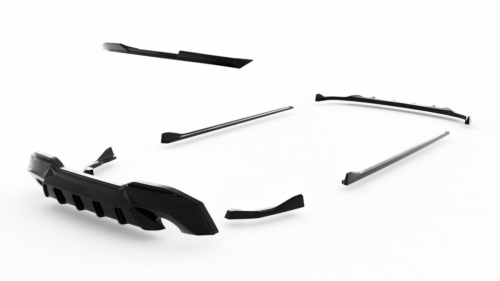 Kit Completo Splitter V.1 compatibile con BMW Serie 2 Coupe G42 (2021-)