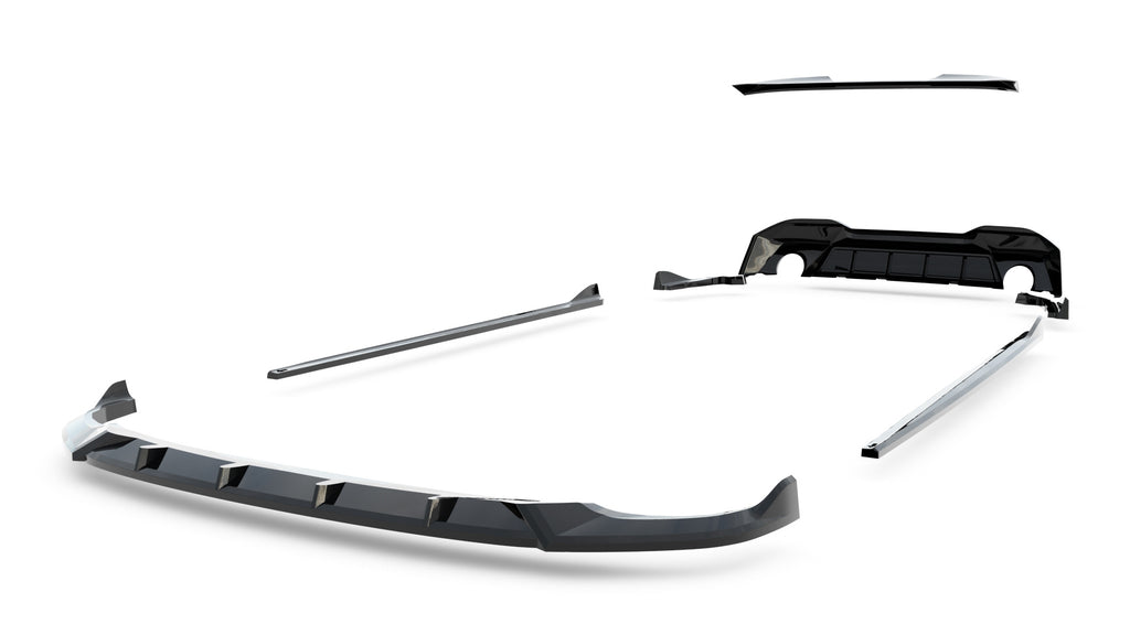 Kit Completo Splitter V.1 compatibile con BMW Serie 2 Coupe G42 (2021-)