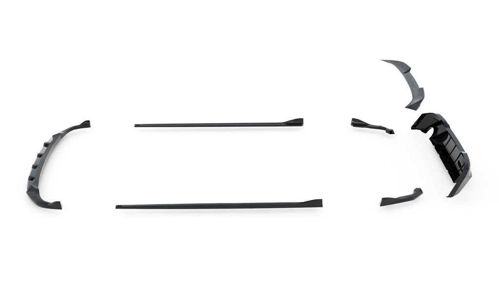 Kit Completo Splitter V.1 compatibile con BMW Serie 2 Coupe G42 (2021-)