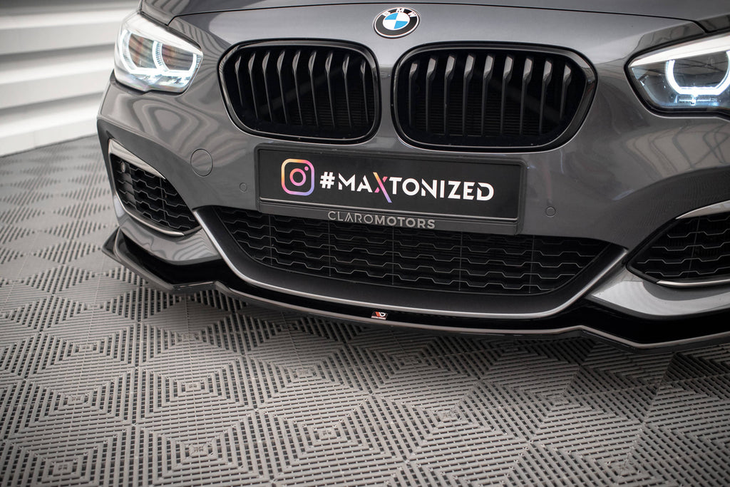 Set splitter Maxton BMW M140i F20 facelift vista frontale