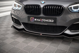Set splitter Maxton BMW M140i F20 facelift vista frontale