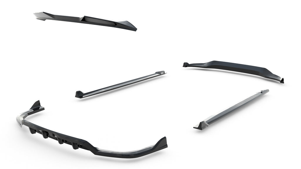 Set di Splitter V.1 compatibili con BMW X5 M-Pack G05 Facelift (2023-)