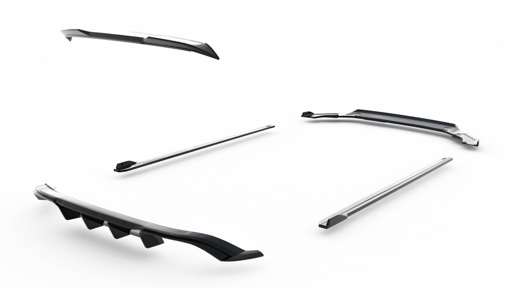 Kit Completo Splitter V.1 Volkswagen Golf R Hatchback Mk7 Facelift (2016-2020)