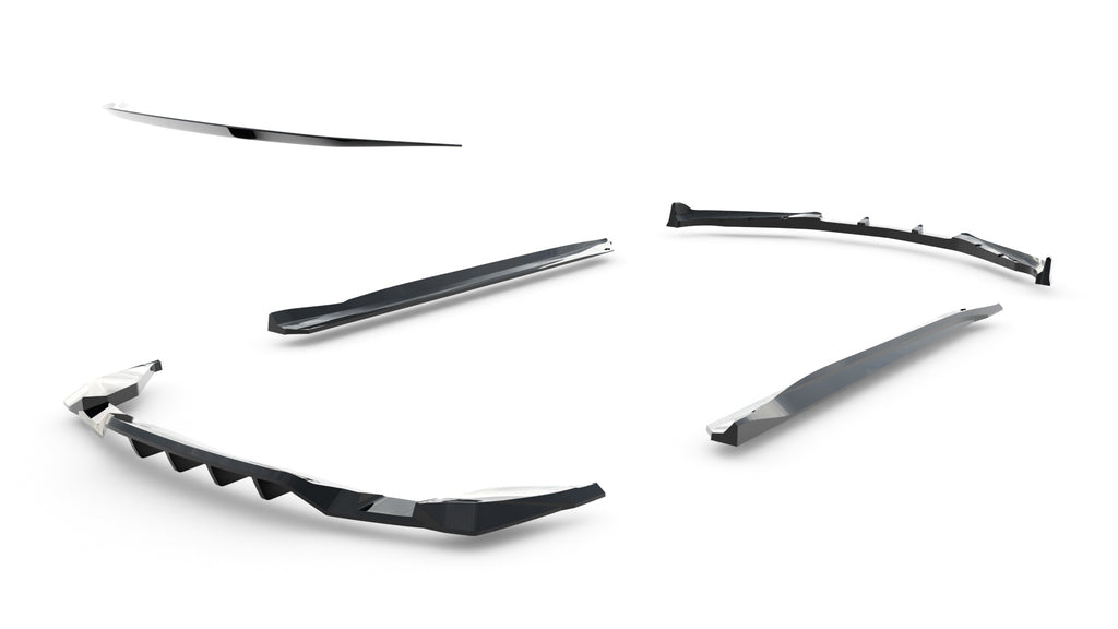 Kit Completo Splitter V.2 compatibile con Chevrolet Camaro SS Mk6 Facelift (2018-2023)