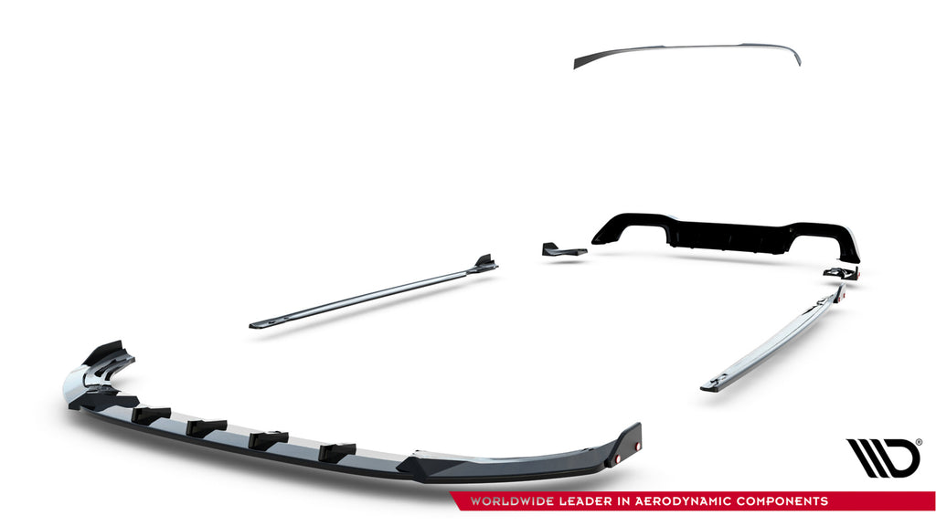 Kit Completo Splitter V.4 Volkswagen Golf R Hatchback Mk8 Facelift (2024-)