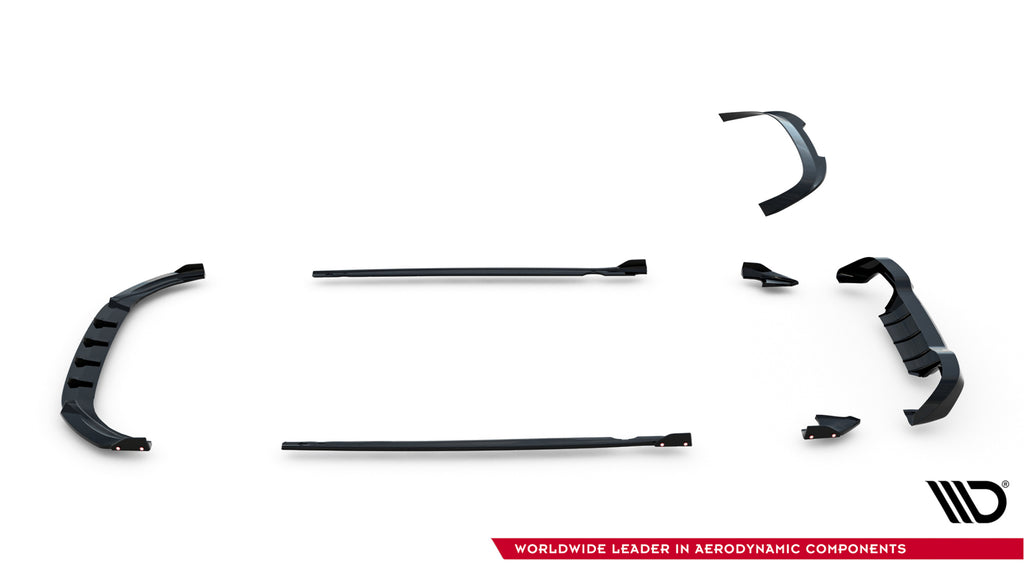 Kit Completo Splitter V.4 Volkswagen Golf R Hatchback Mk8 Facelift (2024-)