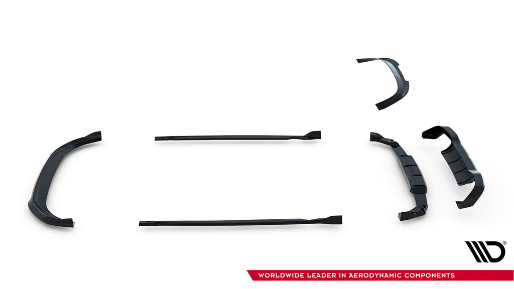 Kit Completo Splitter V.6 Volkswagen Golf R Hatchback Mk8 Facelift (2024-)