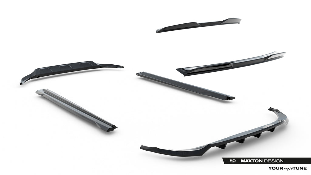 Kit Completo Splitter compatibile con Audi Q8 Mk1 (2018-2023)