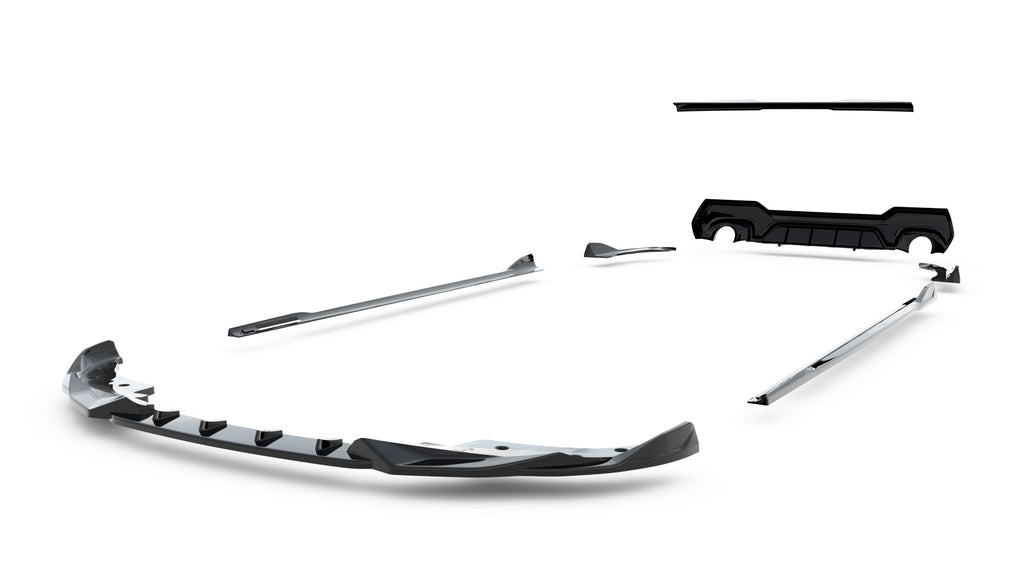 Kit Completo Splitter compatibile con BMW Serie 4 M-Pack Coupe G22 / G22 Facelift (2020-)
