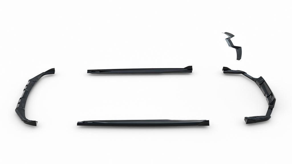 Kit Completo Splitter compatibile con BMW X6 M F96 Facelift (2023-)