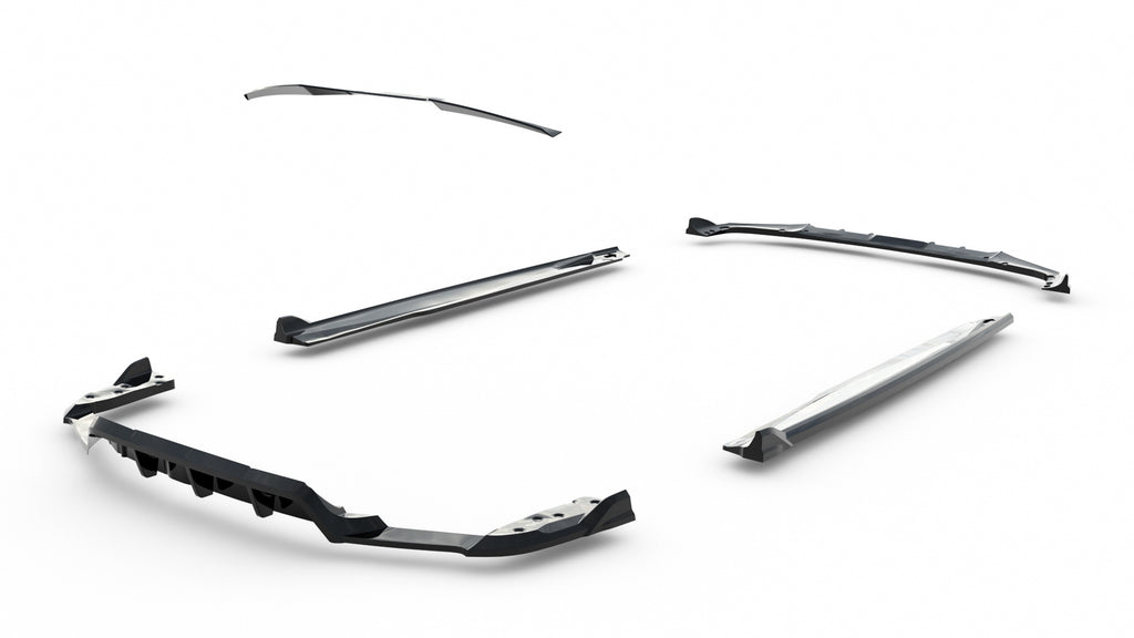 Kit Completo Splitter compatibile con BMW X6 M F96 Facelift (2023-)