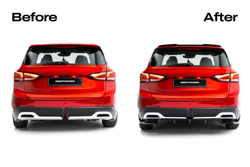 Set di splitter Maxton Design MG ZS Mk2 vista posteriore