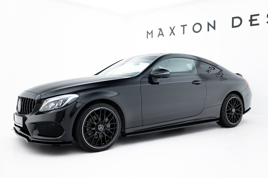 Kit Completo Splitter compatibile con Mercedes-Benz Classe C AMG-Line Coupe C205 (2014-2018)