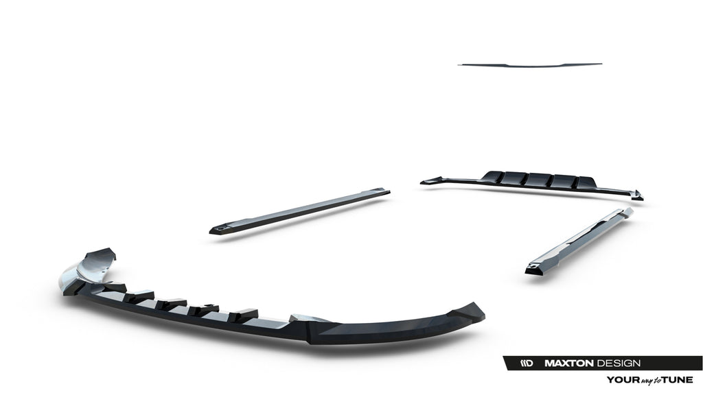 Kit Completo Splitter compatibile con Mercedes-Benz GLA 45 AMG X156 Facelift (2017-2020)