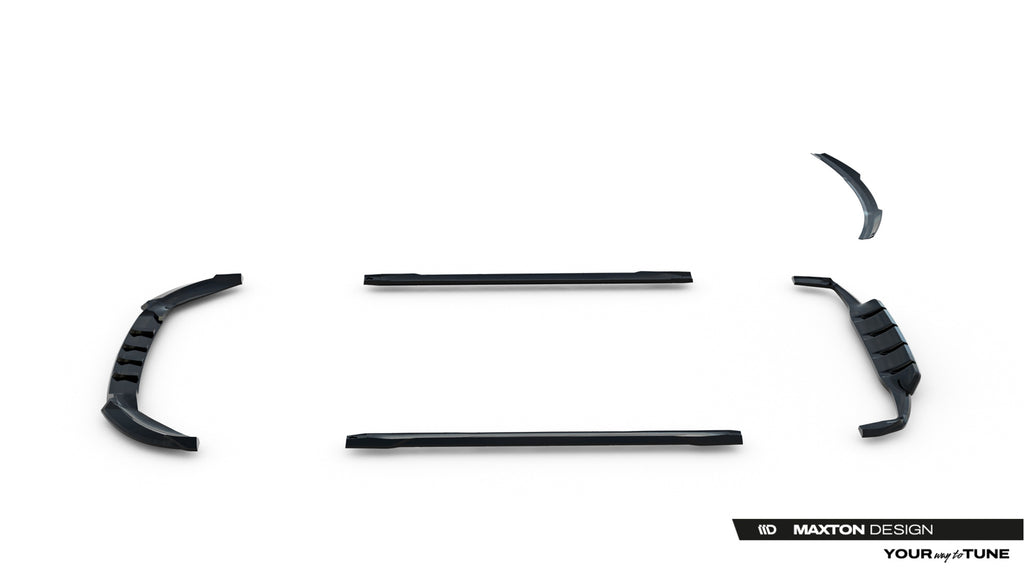 Kit Completo Splitter compatibile con Mercedes-Benz GLA 45 AMG X156 Facelift (2017-2020)