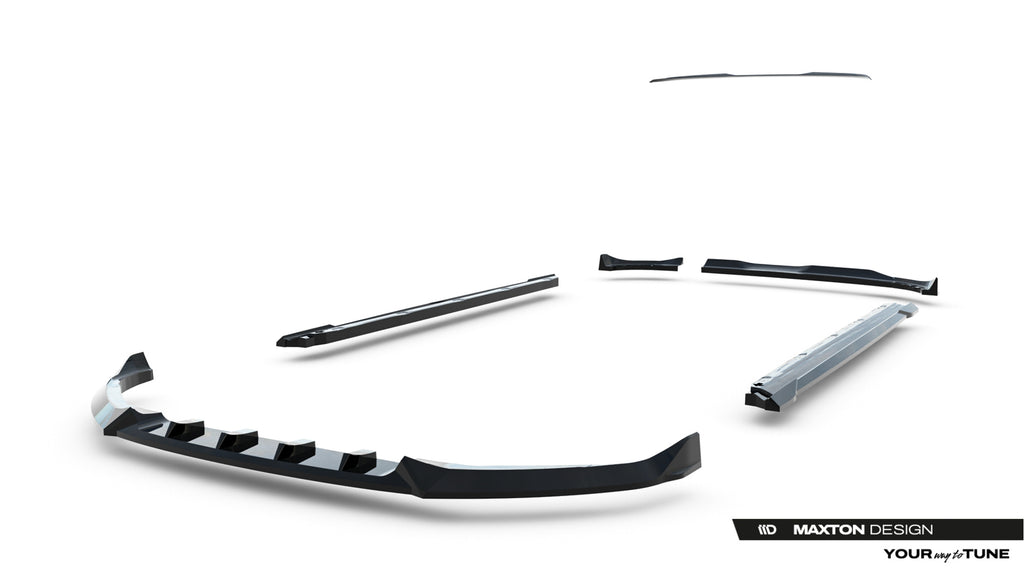 Kit Completo Splitter compatibile con Opel Corsa F Facelift (Mk6 Facelift) (2023-)