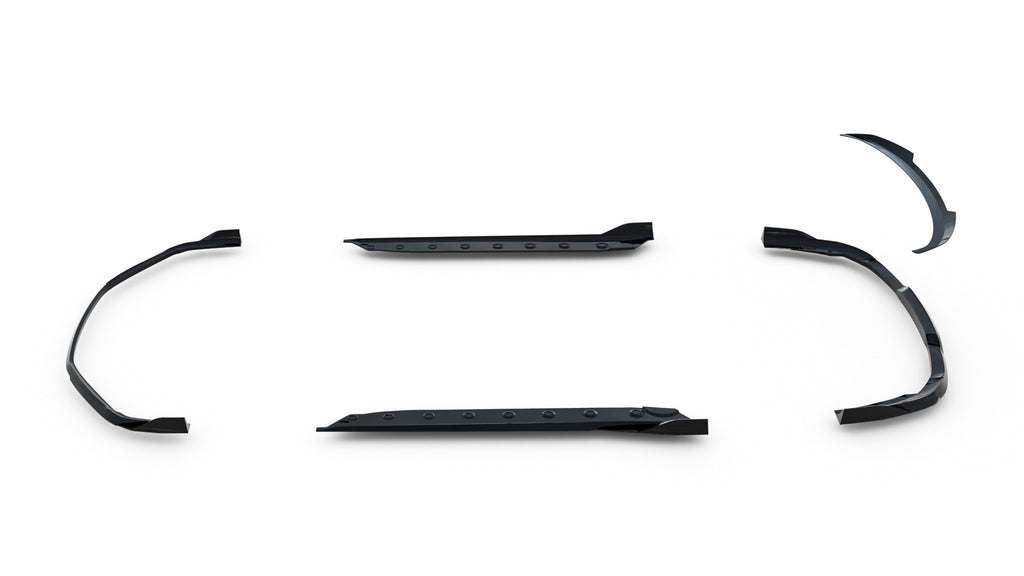 Set di Splitter compatibili con Porsche 911 Carrera Aero 992 Facelift (2025-)