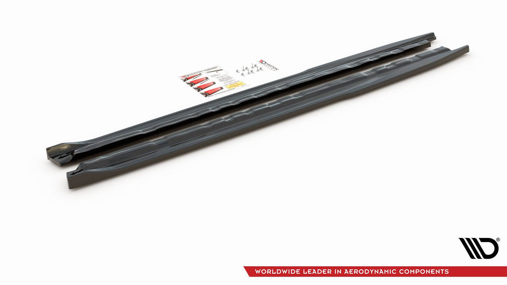 Dettaglio diffusore sotto minigonna Audi A1 GB ABS nero lucido