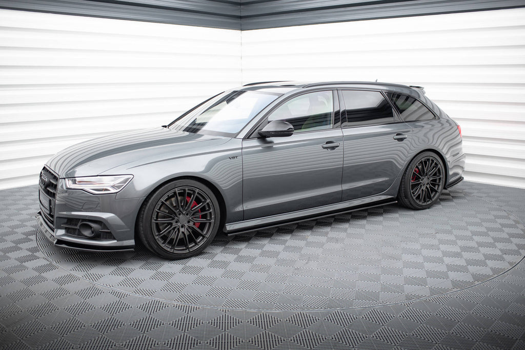 Diffusori Sotto Minigonne V.1 compatibili con Audi A6 / S6 S-line C7 Facelift (2014-2017)