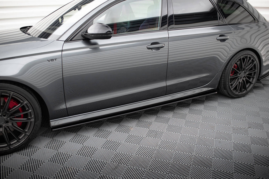 Diffusori Sotto Minigonne V.1 compatibili con Audi A6 / S6 S-line C7 Facelift (2014-2017)