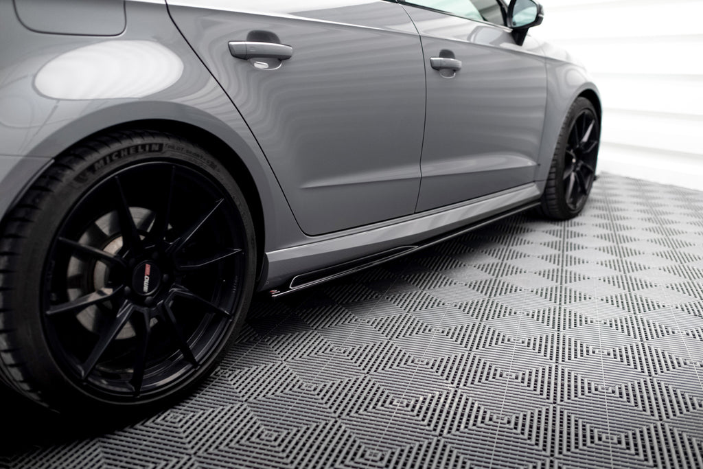 Diffusori Sotto Minigonne V.2 compatibili con Audi RS3 8V Sportback 8V Facelift (2016-2020)