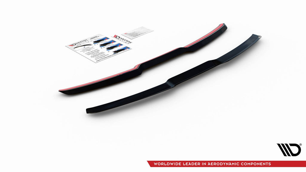 Dettaglio estensione spoiler Audi A1 GB ABS nero lucido