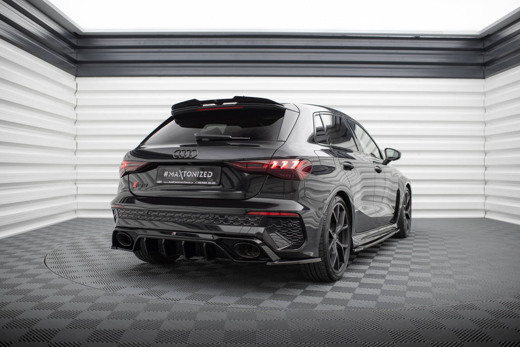 Estensione Spoiler V.2 compatibile con Audi S3 / A3 / RS3 S-Line Sportback 8Y (2020-2024)