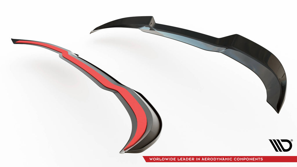 Estensione Spoiler V.2 compatibile con Ford Fiesta ST / ST-Line / ST-Line Mk8 Facelift ze spoilerem ST Mk8 / Mk8 Facelift (2018-2024)