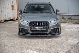 Set lip anteriore Street Pro con flap Maxton Design Audi RS3 8V Sportback