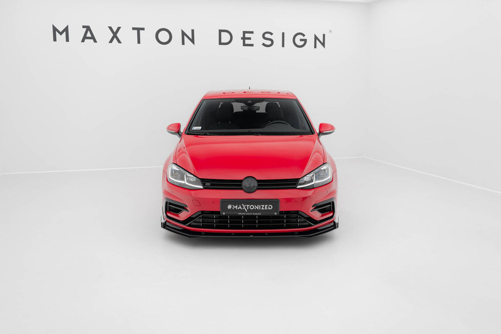 Lip Anteriore Street Pro con Flap Maxton Design VW Golf R Mk7 Facelift