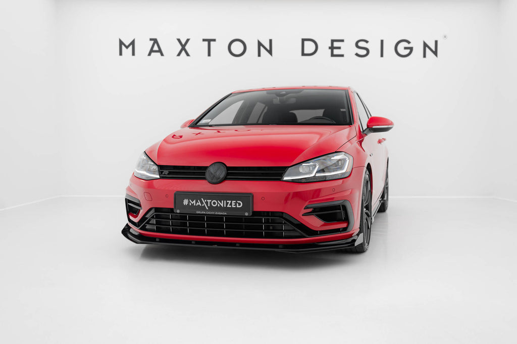 Lip Anteriore Street Pro con Flap Maxton Design VW Golf R Mk7 Facelift
